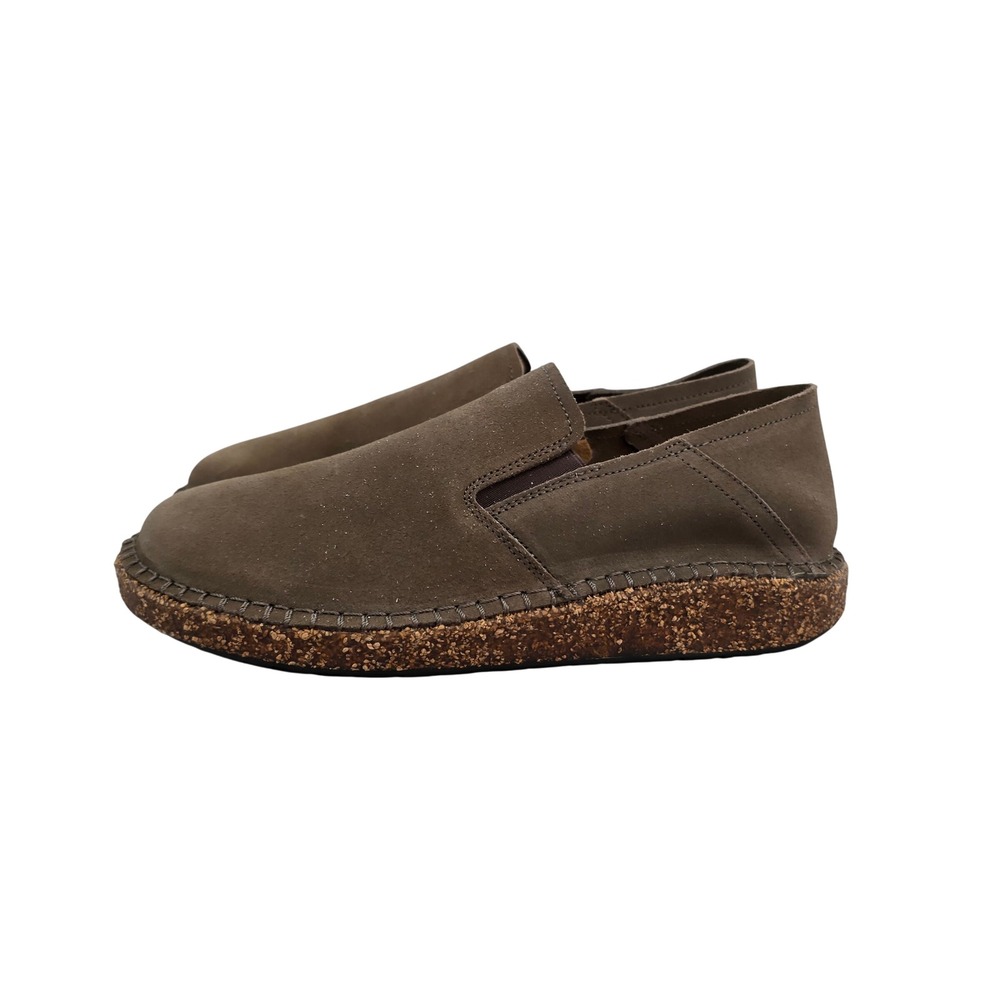 Birkenstock Callan Suede Slip On Loafers Taupe Brown Cork Footbed 36 5-5.5
